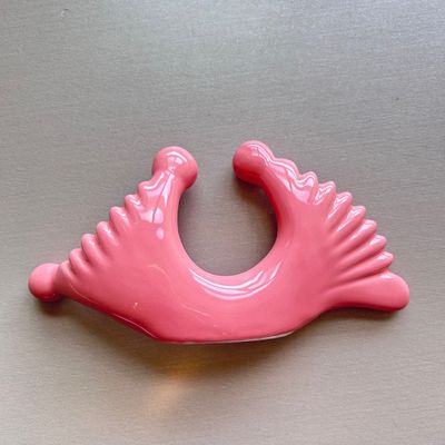 맞춤형 로고 가용형 이중 머리 마사지 세라믹 구아 샤 도구 몸 목 얼굴 피부 관리 얼굴 스파
