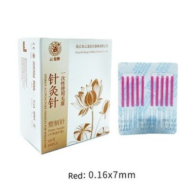 마사지 도구 100 PCS 덜 통증 다채로운 플라스틱 손잡이 아쿠포토미 바늘 작은 칼 바늘 맞춤 로고 가용
