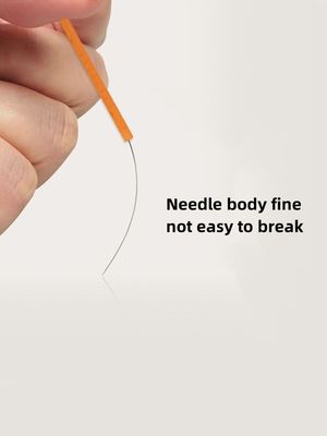마사지 도구 100 PCS 덜 통증 다채로운 플라스틱 손잡이 아쿠포토미 바늘 작은 칼 바늘 맞춤 로고 가용
