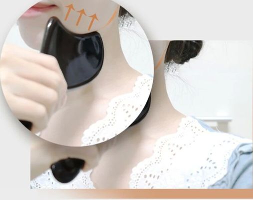 바디 마사저 세라믹 마사지 과샤 스크래핑 얼굴 침술 과샤 보드