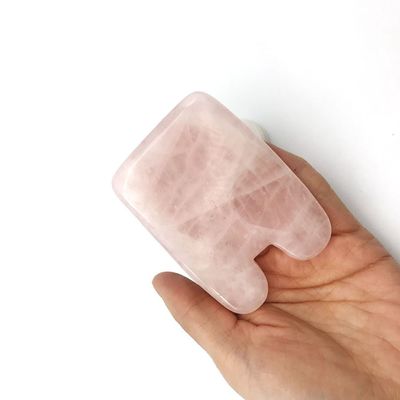 생선 모양 로즈 쿼츠 크리스탈 파우더 구아샤 얼굴 구아샤 도구 자연 자이드 건강 관리 자궁경부 마사지 통증 완화