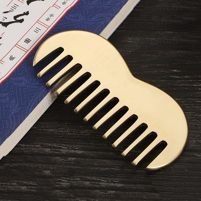 Brass Gua Sha Scalp Massage Comb 인기가 있는 제품 2024 구리 Guasha 아쿠프레셔 포인트 마사저 도구 스크래핑 장치