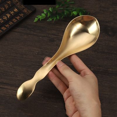얼굴 스파 마사저 천연 청동 금속 구아 샤 메리디안 마사지 및 피부 관리 마사지 장비용 스크래핑 스푼