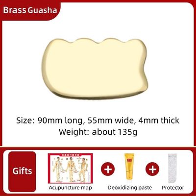 맞춤형 로고 가용자 Brass Metal Gua Sha Scraping Board for Facial Spa Massager Meridian Massage Skincare Tool 홈