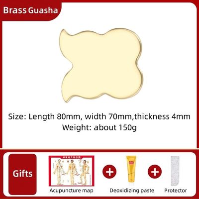 맞춤형 로고 가용자 Brass Metal Gua Sha Scraping Board for Facial Spa Massager Meridian Massage Skincare Tool 홈