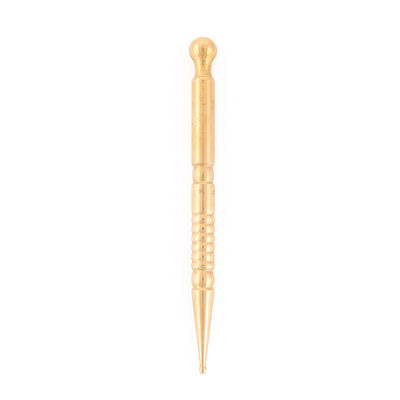 맞춤형 로고 사용 가능 Brass Handle 2024 Style Copper Eye Ear Gua Sha Massage Stick for Facial Acupoint 수입