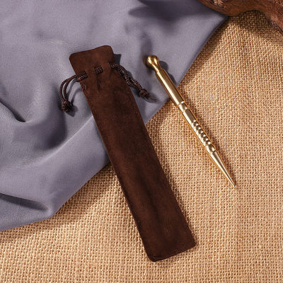 맞춤형 로고 사용 가능 Brass Handle 2024 Style Copper Eye Ear Gua Sha Massage Stick for Facial Acupoint 수입