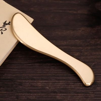 신체 마사저 S 모양 천연 청동 금속 구아샤 스크래핑 보드 구아샤 얼굴 스파 메리디언 마사지 피부 관리 뷰티 도구