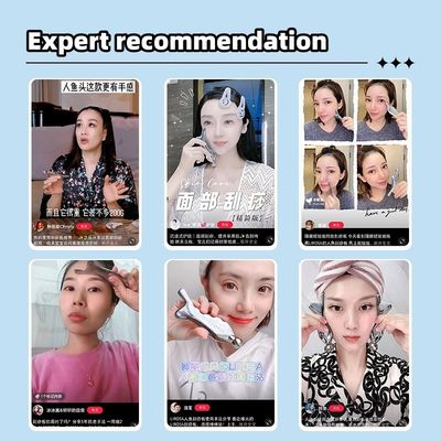 얼굴 스파 마사저 은 진크 합금 구아 샤 스크래핑 보드 메리디언 아쿠포인트 마사지 피부 관리 미용실 도구