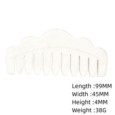 100% 천연 녹색 자이드 로즈 쿼츠 가샤와 블랙 오브시디안 하얀 자이드 헤어 빗 가샤 마사지 도구 머리 마사지 빗