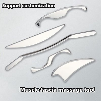 Brass Massage Equipment 2024 스테인리스 스틸 구아 샤 롱 바 금속 구아샤 근육과 조직을 긁는 도구