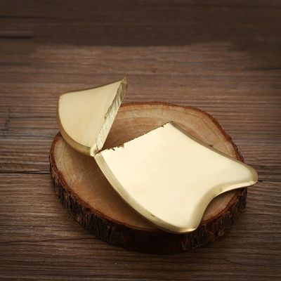 마사지 장비 사용자 지정 순수 구리 심장 모양 몸 건강 관리 구아샤 스크래핑 보드 금색 청동 금속 구아샤 마사지 도구