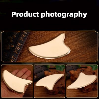 금색 심장 모양 천연 청동 금속 구아샤 스크래핑 구아샤 얼굴 스파 마사저