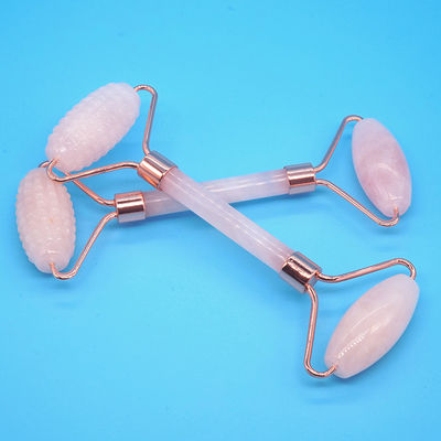 로즈 쿼츠 구아샤 얼굴 롤러 마사지 도구 구아샤 돌 몸 자체 피부 관리 스파 노화 방지 얼굴 아름다움 선물 상자 분홍색