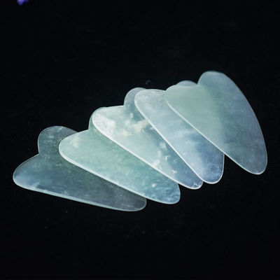 얼굴 정화 얇은 Xiuyan Jade Gua Sha 보드 Guasha 얼굴 몸 마사지 도구 미용실 전체 몸 근육 마사지