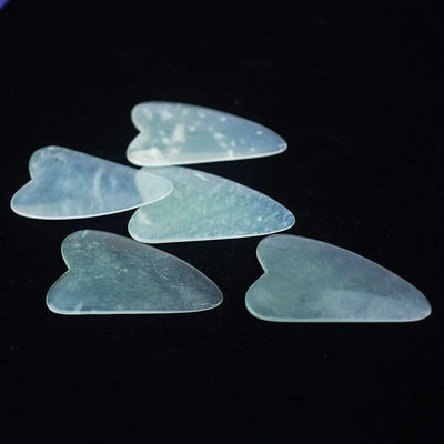 얼굴 정화 얇은 Xiuyan Jade Gua Sha 보드 Guasha 얼굴 몸 마사지 도구 미용실 전체 몸 근육 마사지