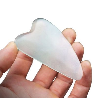 얼굴 정화 얇은 Xiuyan Jade Gua Sha 보드 Guasha 얼굴 몸 마사지 도구 미용실 전체 몸 근육 마사지
