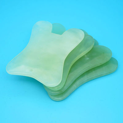 2024 천연 U 모양 Xiuyan Jade Gua Sha 긁는 마사지 보드 전체 신체 마사지 얼굴 마사지 피부 미용 도구