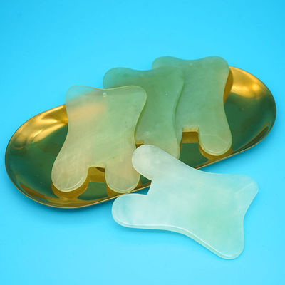 2024 천연 U 모양 Xiuyan Jade Gua Sha 긁는 마사지 보드 전체 신체 마사지 얼굴 마사지 피부 미용 도구