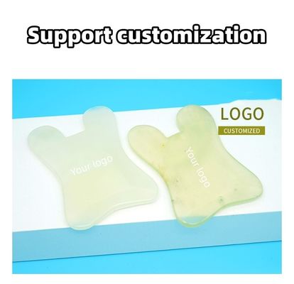 2024 천연 U 모양 Xiuyan Jade Gua Sha 긁는 마사지 보드 전체 신체 마사지 얼굴 마사지 피부 미용 도구
