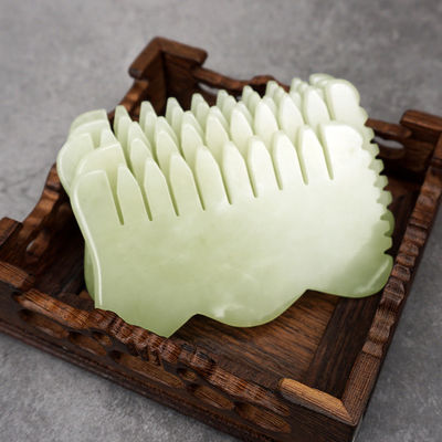 2024 Jade Stone Comb Head Massager Body Muscles Hair Health Care 를 위한 근육 마사지 도구