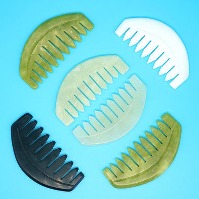 2024 둥근 모양 천연 시우안 자이드 구아 샤 두피 마사지 Comb 머리 헤어 케어 마사지 Dredge Meridians 베스트셀러 제품