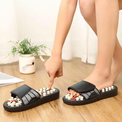 마사지 도구 맞춤형 로고 사용 가능 건강 관리 침술 신발 발 마사저 신발 천연 돌로