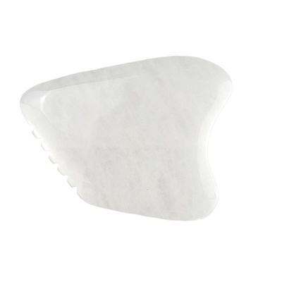 몸 마사저 구아샤 얼굴 스크래핑 보드 흰색 자이드 스톤 구아샤 도구 얼굴 및 SPA 침술 마사지 장비