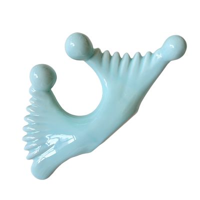 근육 마사지 세라믹 구아 샤 보드 안티 셀룰라이트 치료 기계 파란색 얼굴 마사지 도구