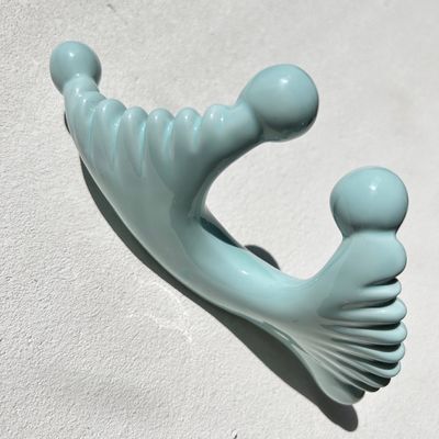 청색 세라믹 구아샤 마사지 도구 림프 배수 및 피부 아름다움 재생명