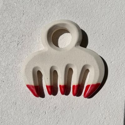 얼굴 마사저 세라믹 구아 샤 두피 마사지 머리 메리디안 통증 완화 헤어 브러쉬 메리디안 마사저 마사지 도구