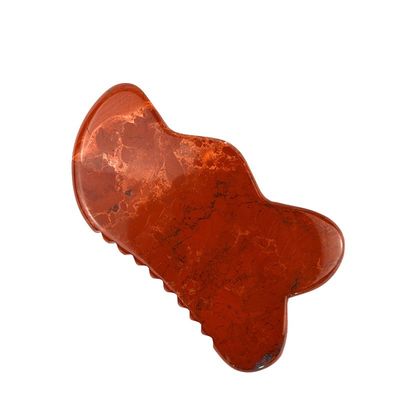 맞춤형 로고 2024 레드 자스퍼 스톤 구아 샤 스크래핑 마사지 보드