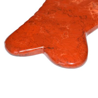 맞춤형 로고 2024 레드 자스퍼 스톤 구아 샤 스크래핑 마사지 보드