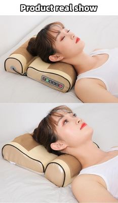 2023 디자인 체질 마사지 시아스투 진동 가열 전기 등 마사지 베개 열 적외선 물리 치료 기능