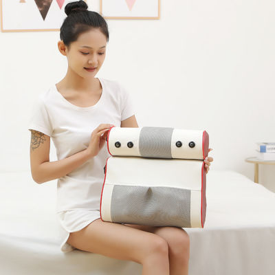 몸 흰색 빨간색 휴대용 자궁경부 마사지 힐링 베개 목 어깨 휴식기 몸 마사지 치료 마사지 도구 2024