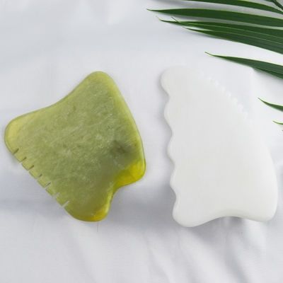 OEM 및 ODM 천연 Xiuyan Jade 얼굴 Guasha 마사지 장비