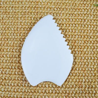 화이트 자이드 구아샤 스크래핑 마사지 보드 맞춤형 로고 가용 얼굴 스파 마사저 궁극적인 건강 관리 도구