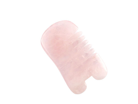 로즈 쿼츠 구아 샤 콤 생선 모양 머리 관리 제품 자연 결정 마사지