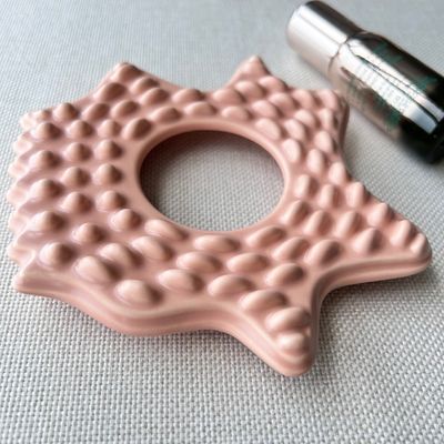 얼굴 마사저 스파 분홍색 별 모양 대형 크기의 세라믹 구아 샤 마사지 보드