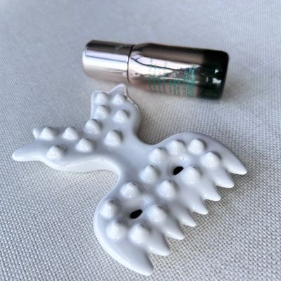 신체 마사지 도구 흰색 세라믹 구아 샤 자르고 구아샤 돌 자체 피부 관리 스파 온 몸 휴식 미용 마사저