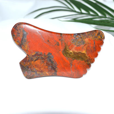 신체 마사지 장비 얼굴 피부 관리 도구에 대한 빨간 무카이트 구아 샤 스크래핑 보드