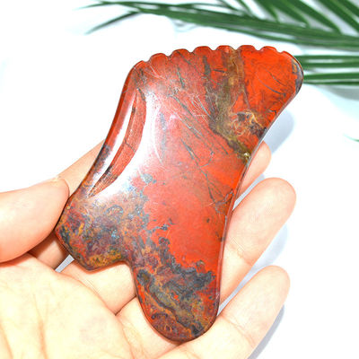 신체 마사지 장비 얼굴 피부 관리 도구에 대한 빨간 무카이트 구아 샤 스크래핑 보드