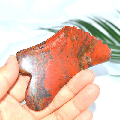 신체 마사지 장비 얼굴 피부 관리 도구에 대한 빨간 무카이트 구아 샤 스크래핑 보드