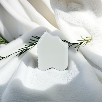 화이트 자이드 얼굴 과샤 피부 갱신 자연 손으로 만든 치유 자이드 스톤 과샤 스크래핑 마사지 도구 사용자 지정 로고