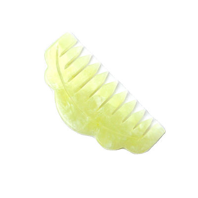 천연 Xiuyan Jade Gua Sha 스크래핑 마사지 빗자루 머리 치료 및 머리카락 두피 치료 도구