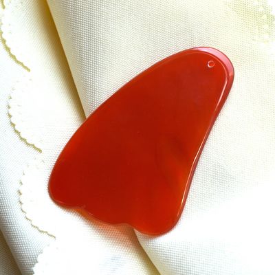 2024 천연 카네일리안 구아샤 스크래핑 마사지 보드 레드 아가트 구아샤 얼굴 마사지 온몸 크리스탈 스파 도구