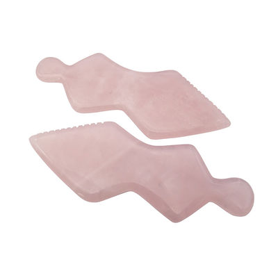 천연 자이드 분홍색 Guasha 얼굴 도구 SPA 몸 얼굴 목 및 눈 피부 관리 얼굴 마사저