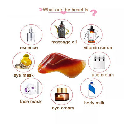 레드 아가테 구아샤 마사지 도구 SPA 침술 치료 및 얼굴 및 신체 마사지 건강 관리 Beaut