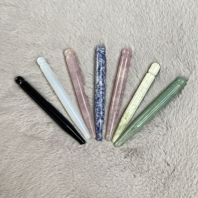 OEM ODM 천연 로즈 쿼츠 구아샤 마사지 스틱 바늘 근육 구제 몸 구아샤 마사저 포인트 롤러 구아샤 도구
