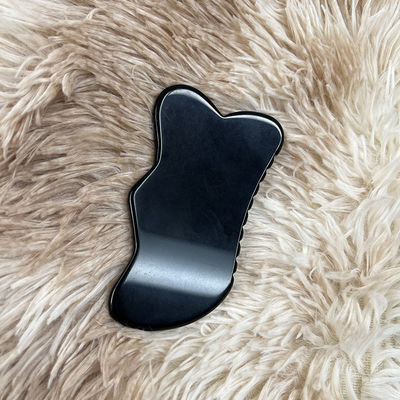 얼굴 마사지 오브시디안 과샤 아름다운 마사지 스크래핑 블랙 오브시디안 얼굴 마사지 침술 과샤 눈 얼굴 보드 SPA 도구